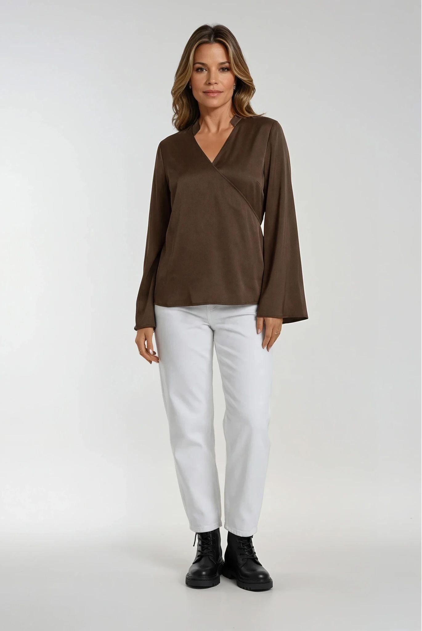 Blusa Kimono chocolate brown