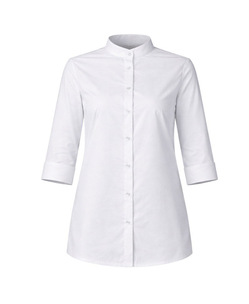 Bluse mit Stehkragen