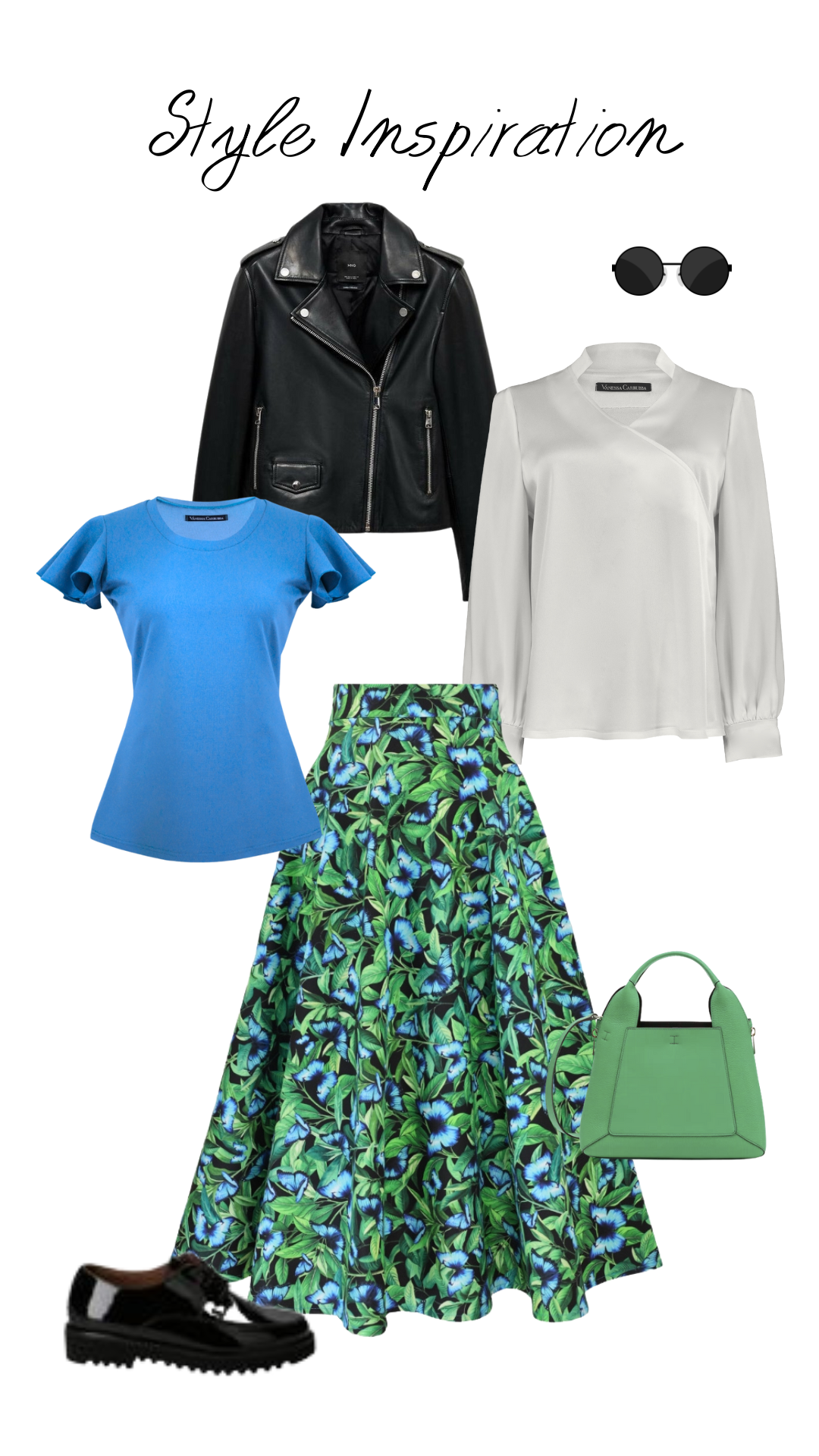 Gonna midi butterfly