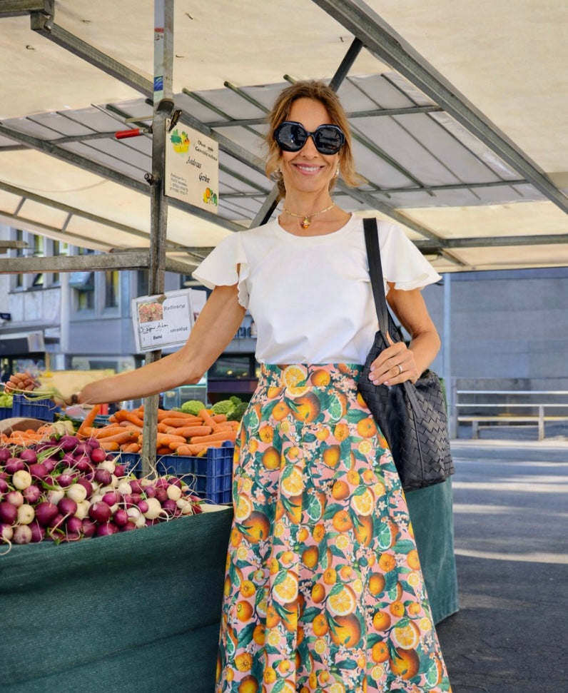 Oberteil mit Flügelärmeln