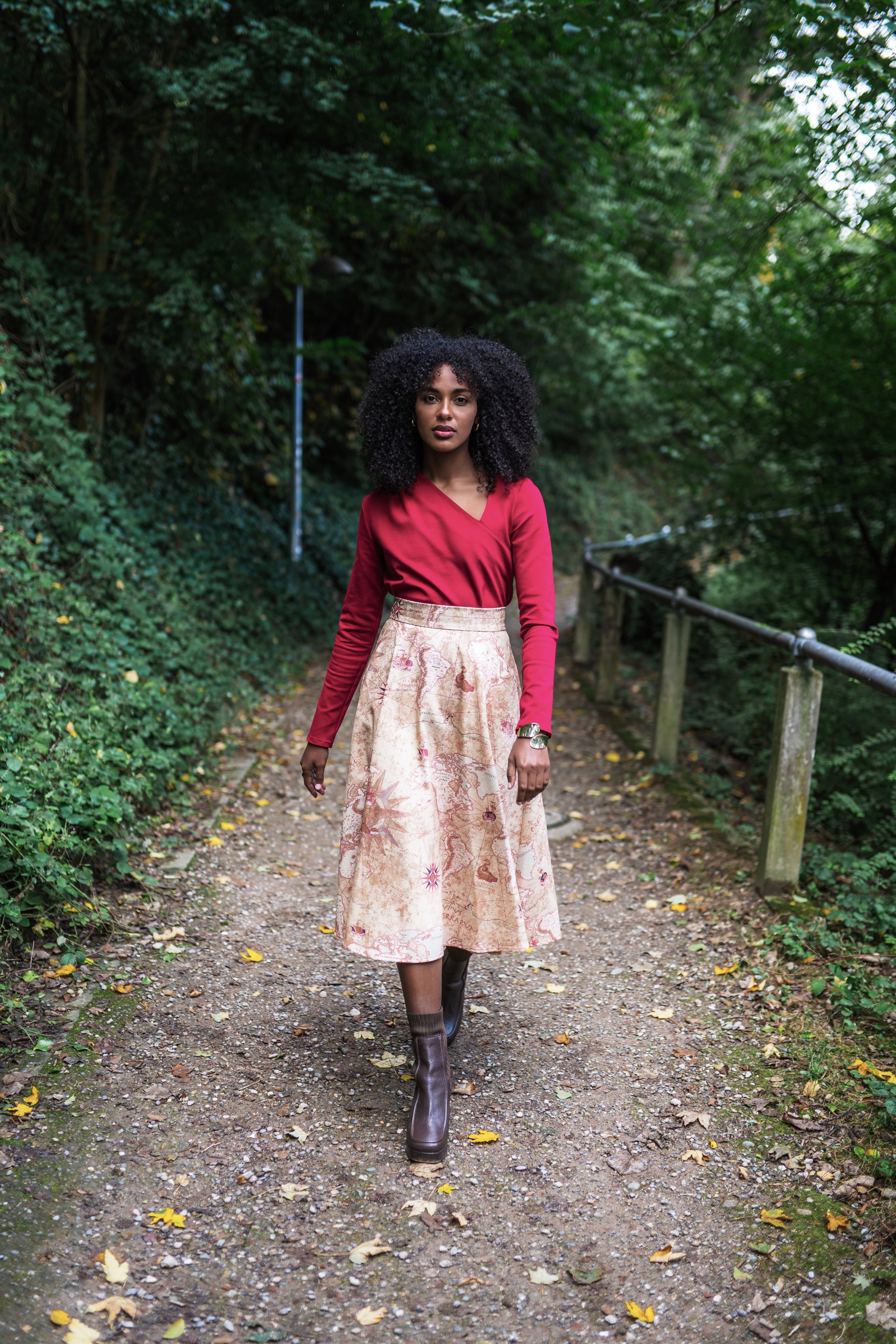 Terra midi skirt with pockets