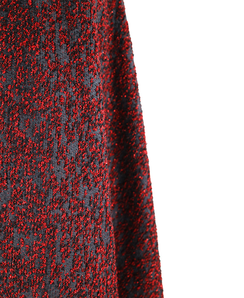 Midi skirt made of llama wool and silk
