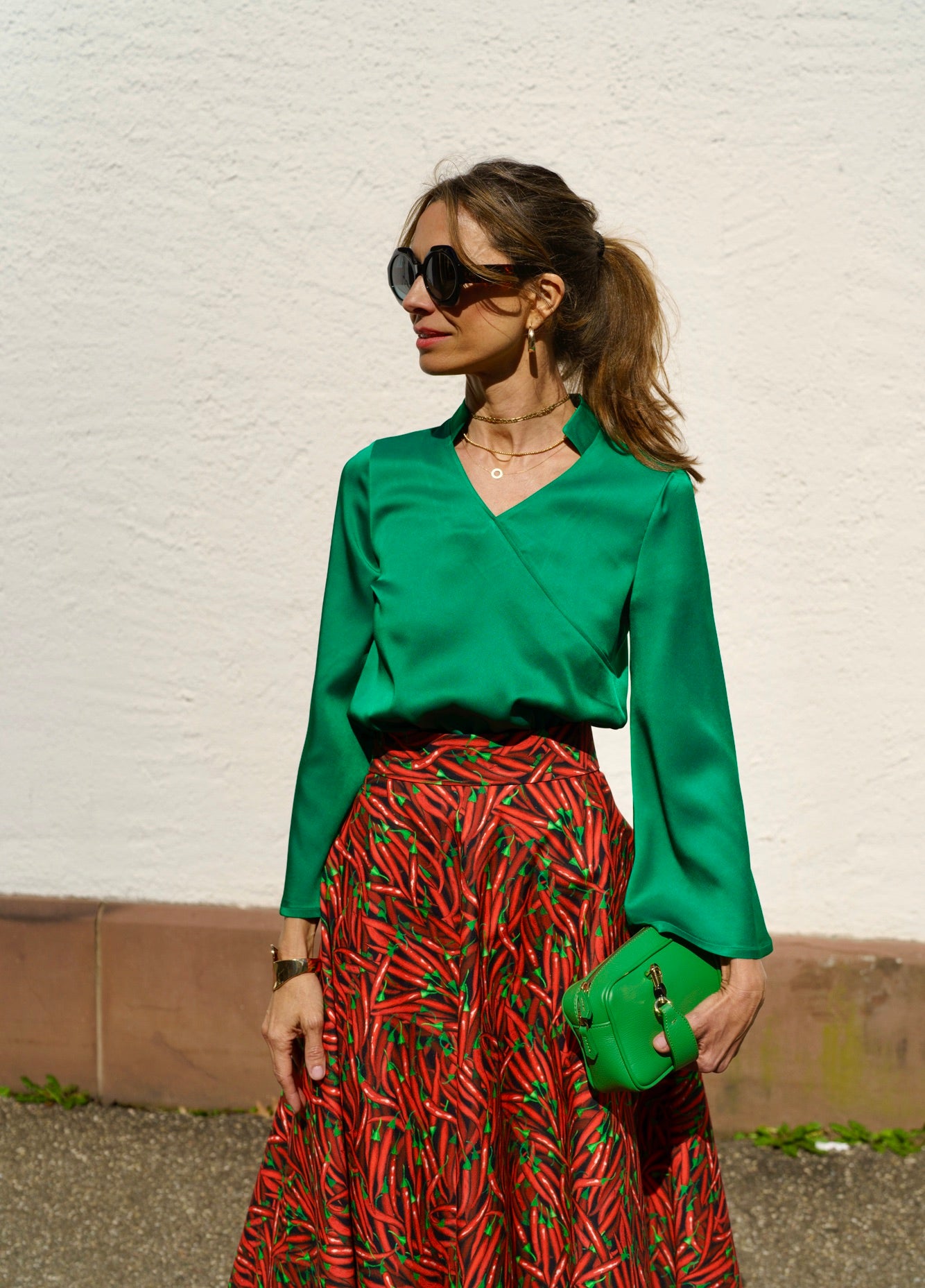 Blusa Kimono Verde