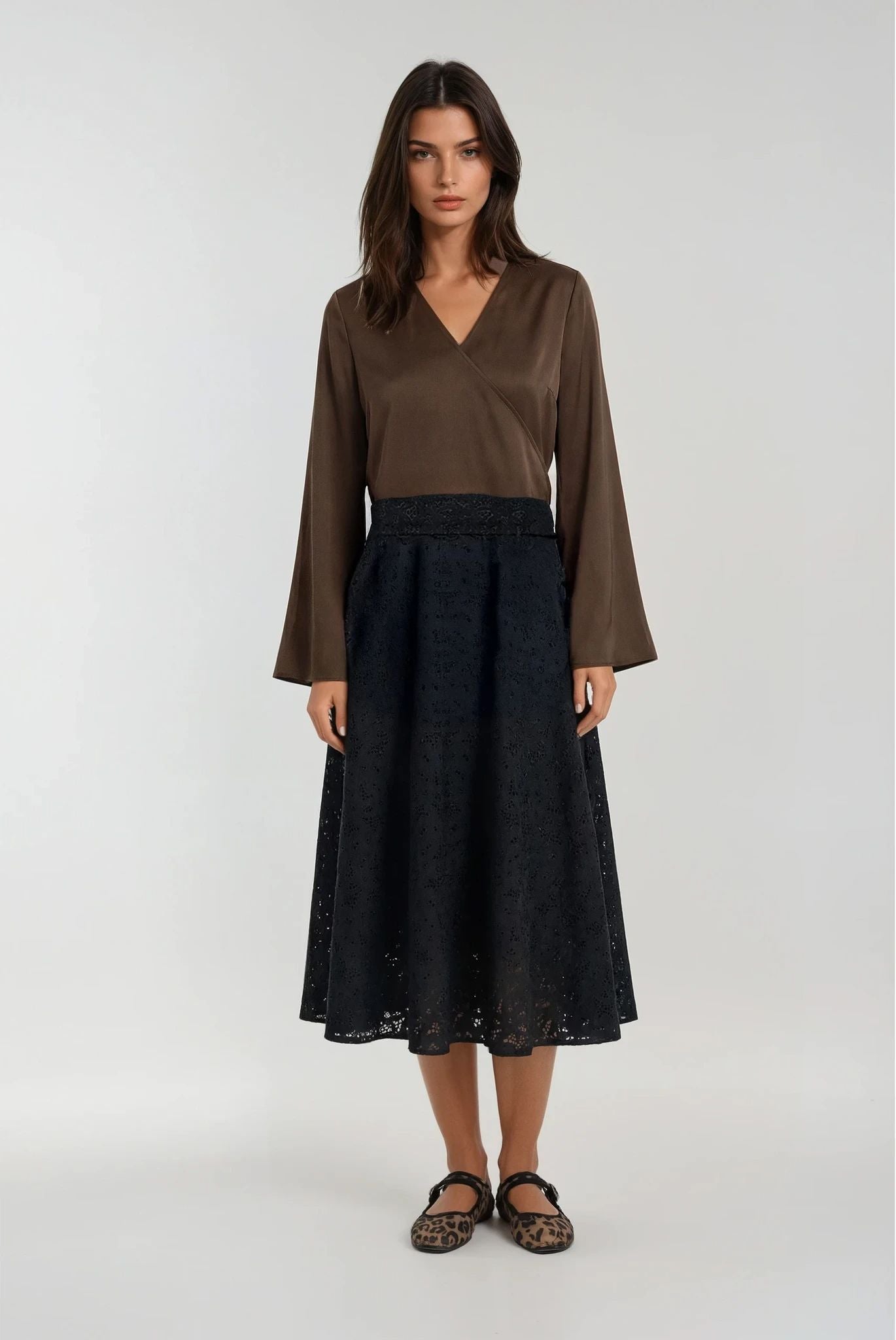 Kimono Blouse chocolate brown