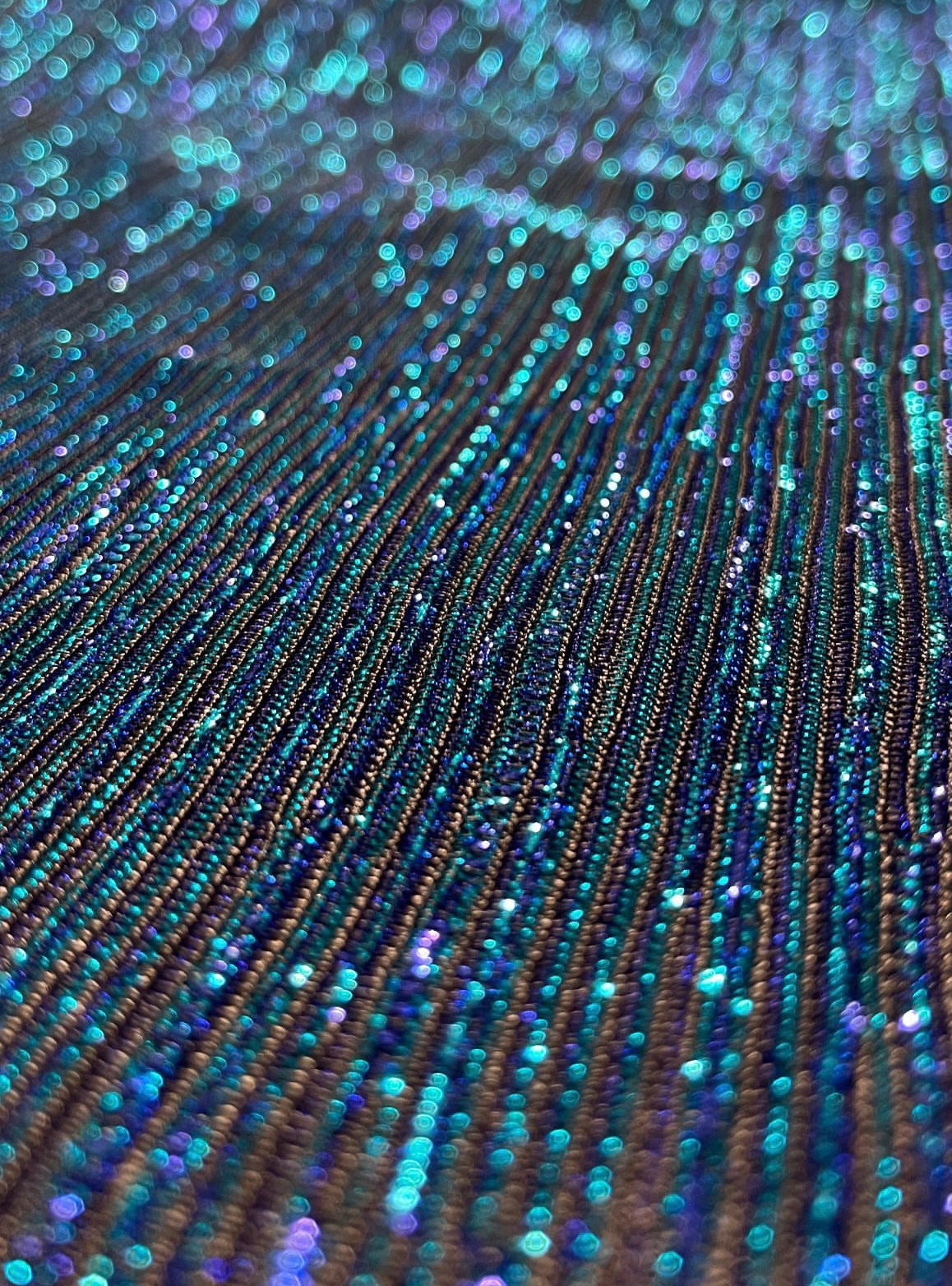 Straight skirt glitter blue