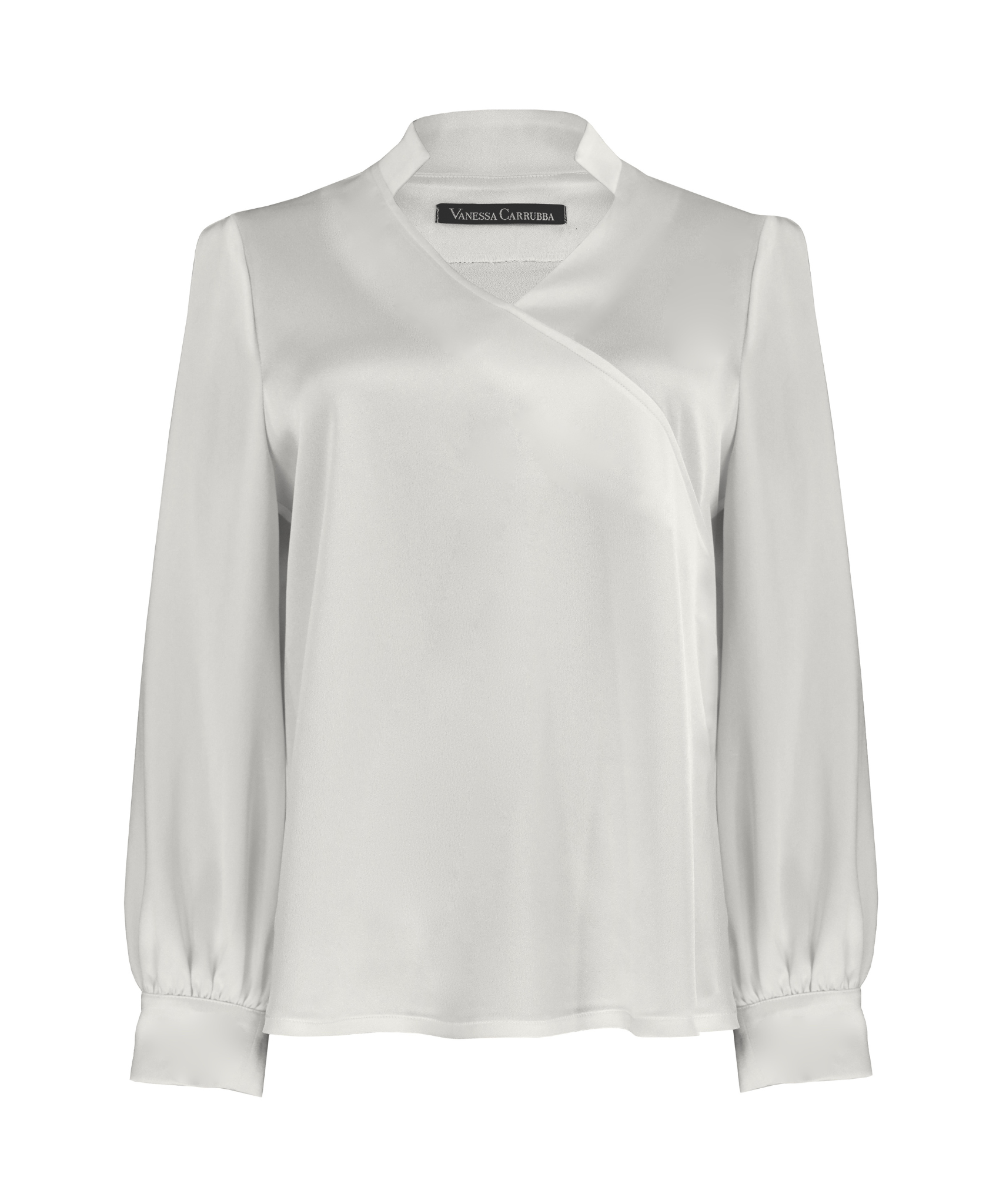 Blusa di raso bianca