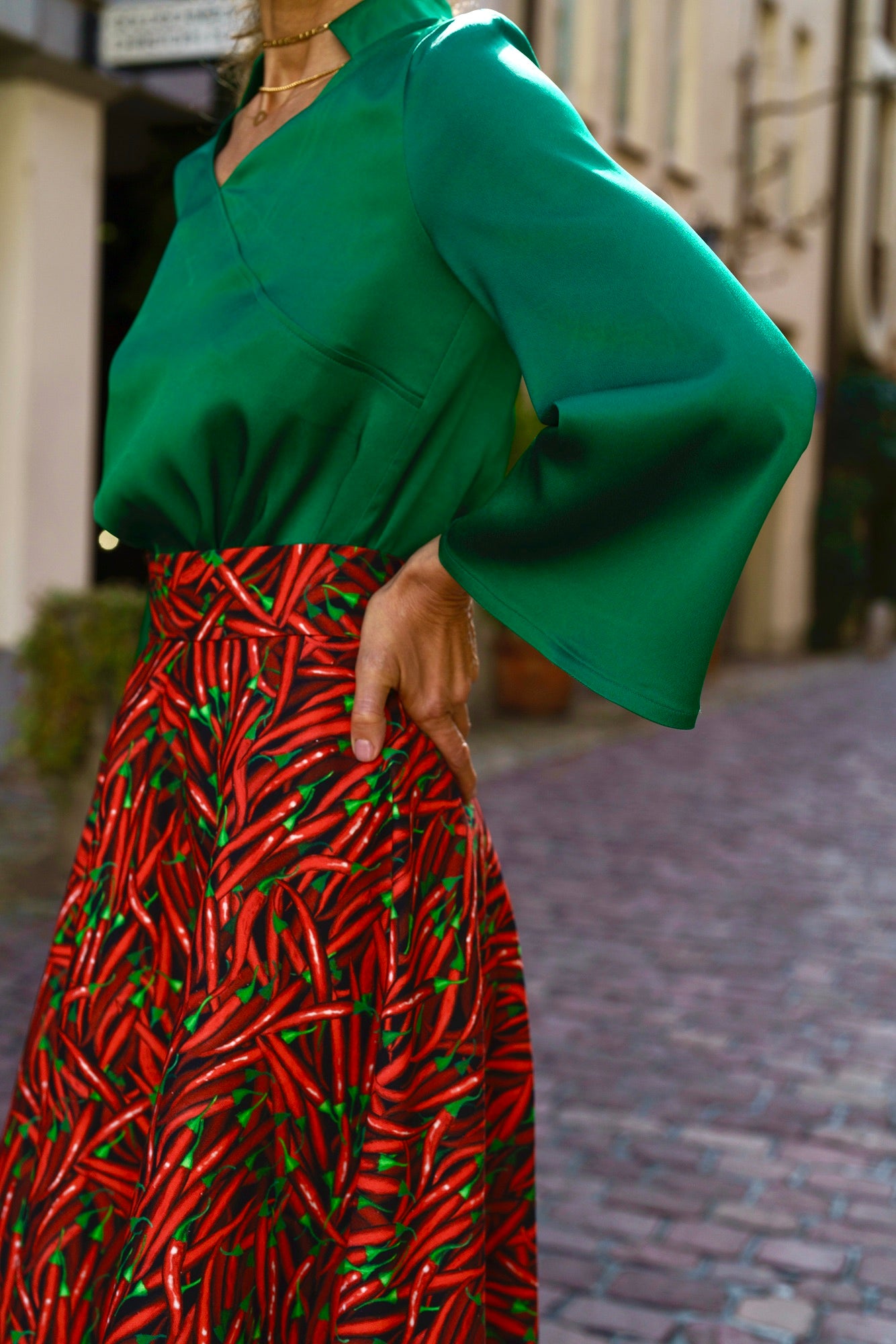 Kimono Blouse Green
