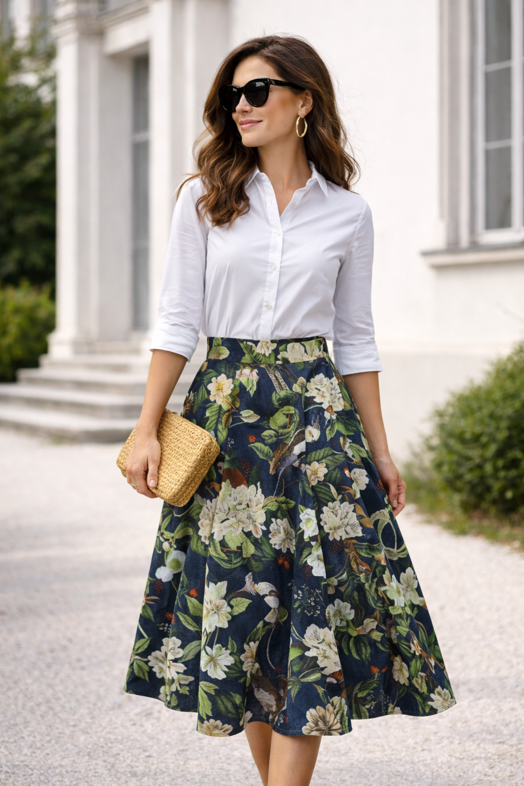 Gonna midi a forma di scimmia