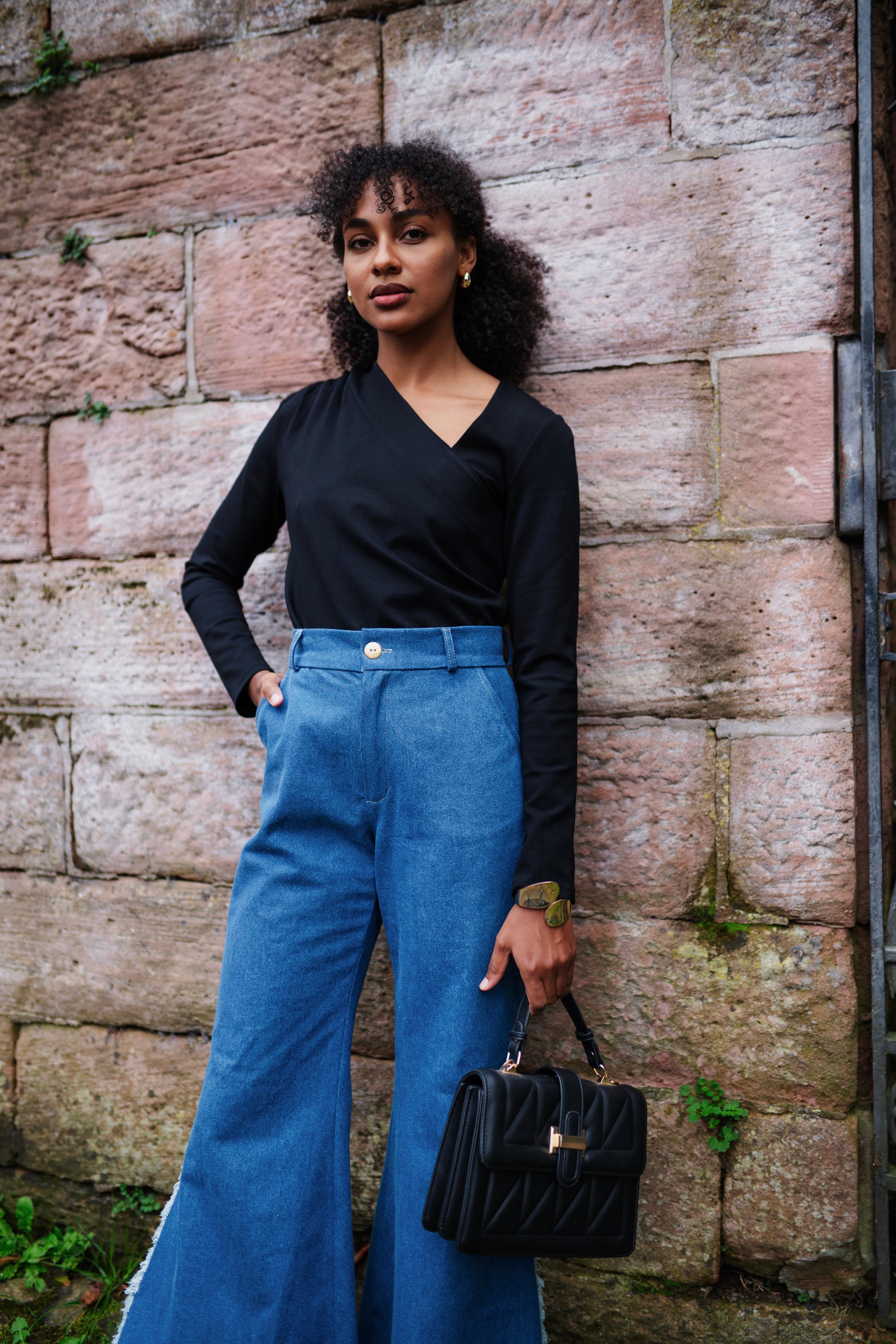 Asymmetrical black top