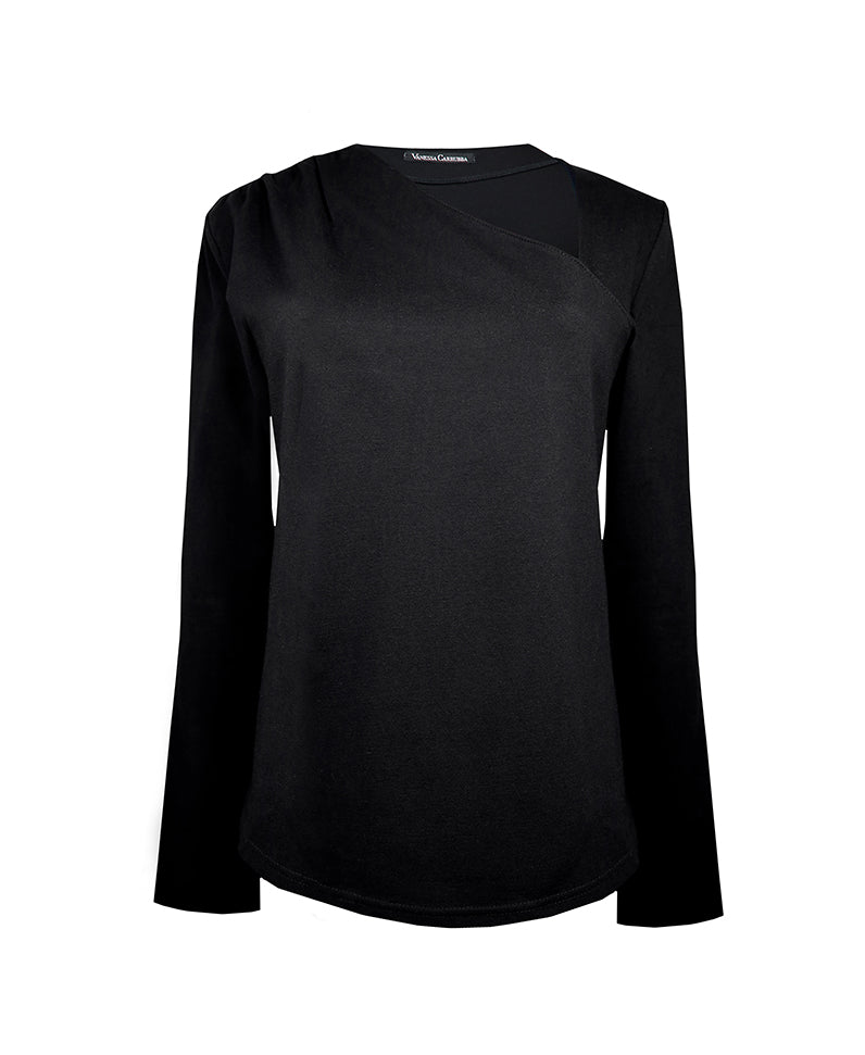 Asymmetrical black top