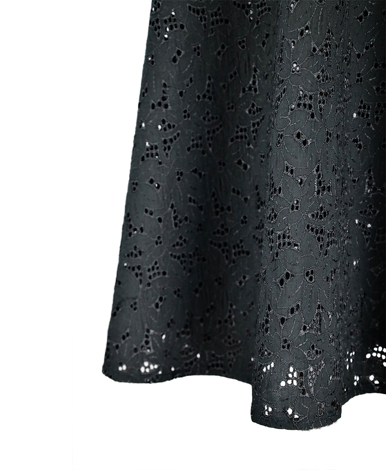 Midi skirt, lace